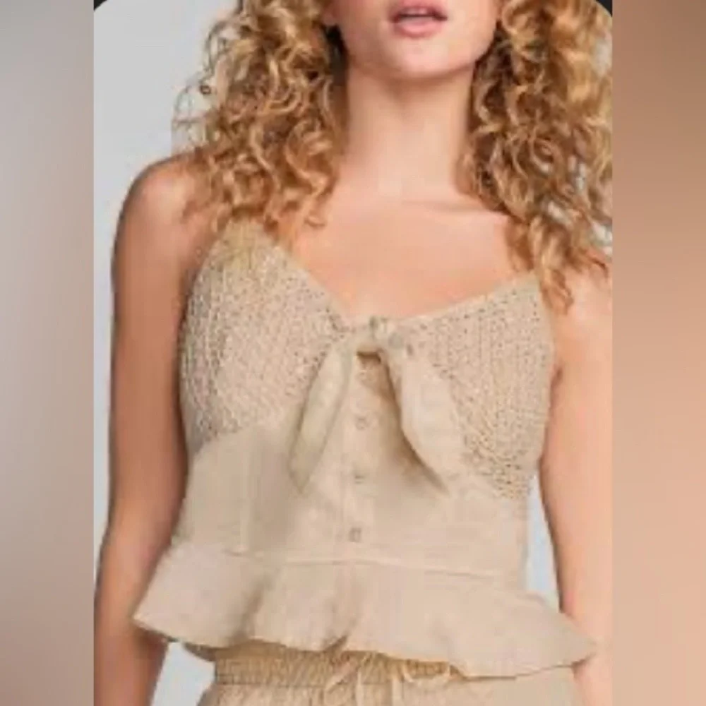Cottage Core Boho Style Lace Blouse Size Small NWOT - Picture 3 of 8